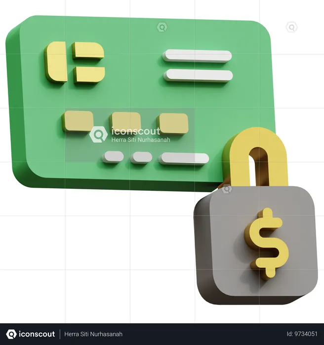 クレジットカード  3D Icon