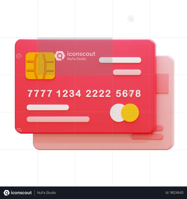 クレジットカード  3D Icon