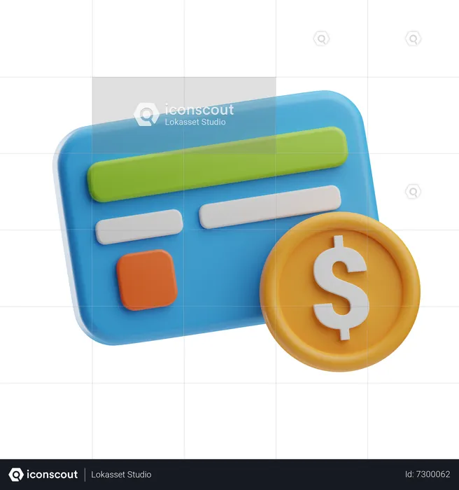 Credit Card  3D Icon