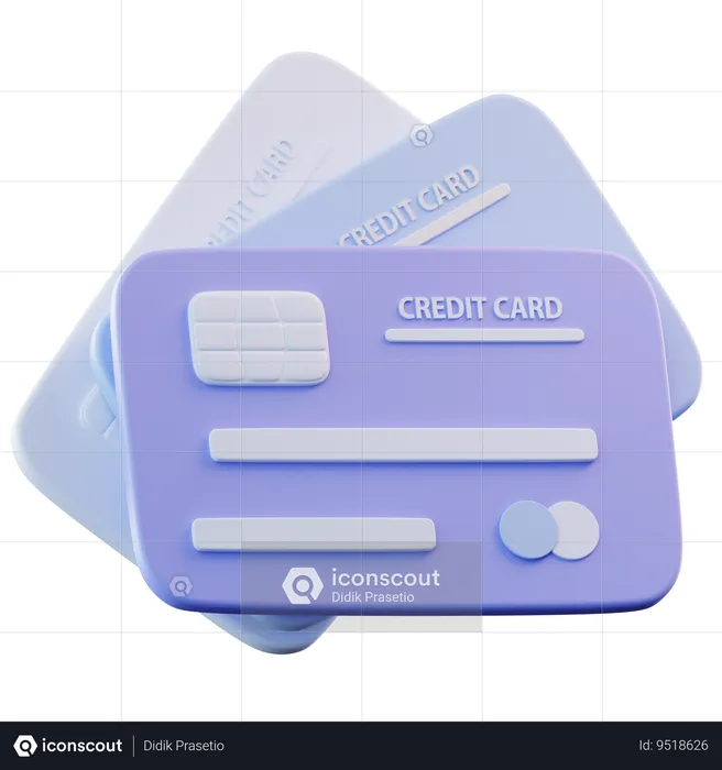 Credit Card  3D Icon