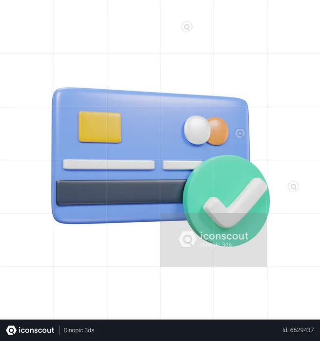 Credit card  3D Icon