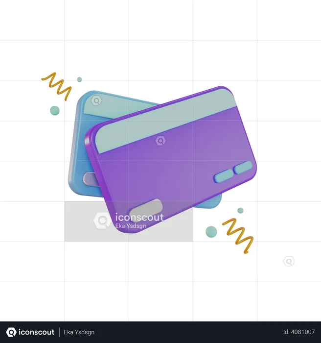 Credit Card  3D Illustration