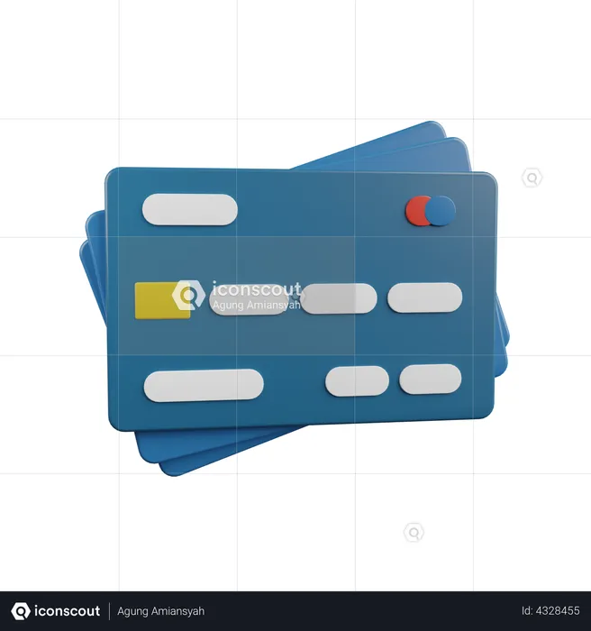 Credit Card  3D Illustration