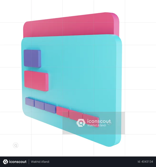 Credit Card  3D Illustration