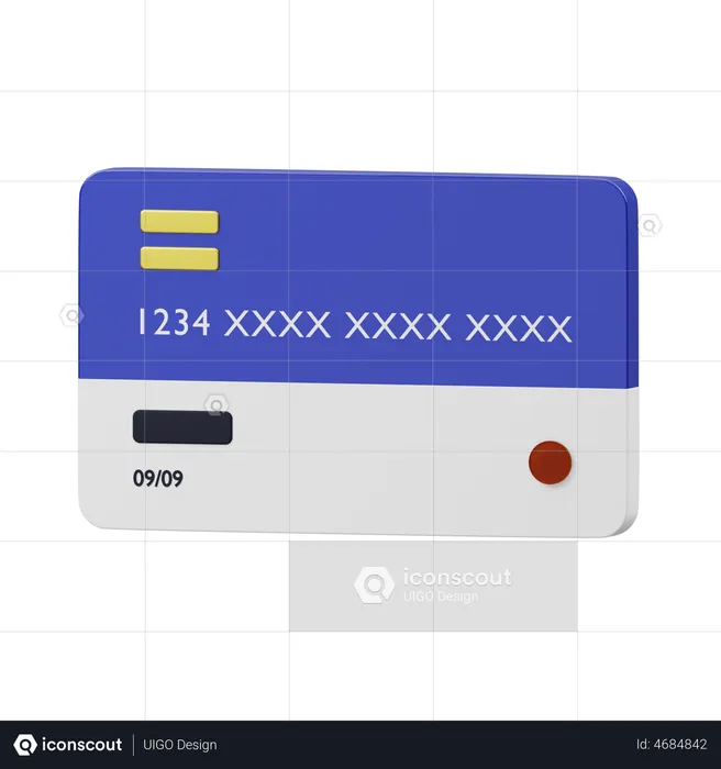 Credit Card  3D Illustration