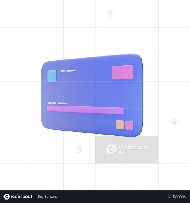 Credit card  3D Illustration