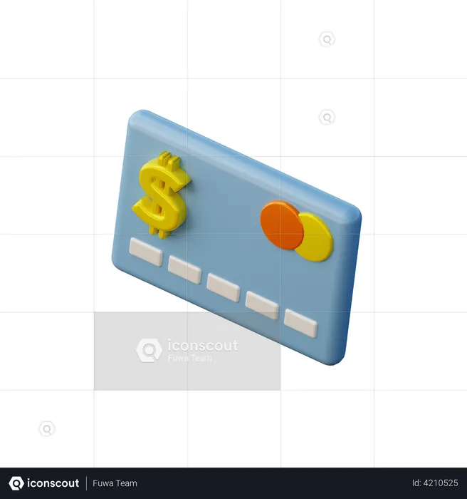 Credit Card  3D Illustration