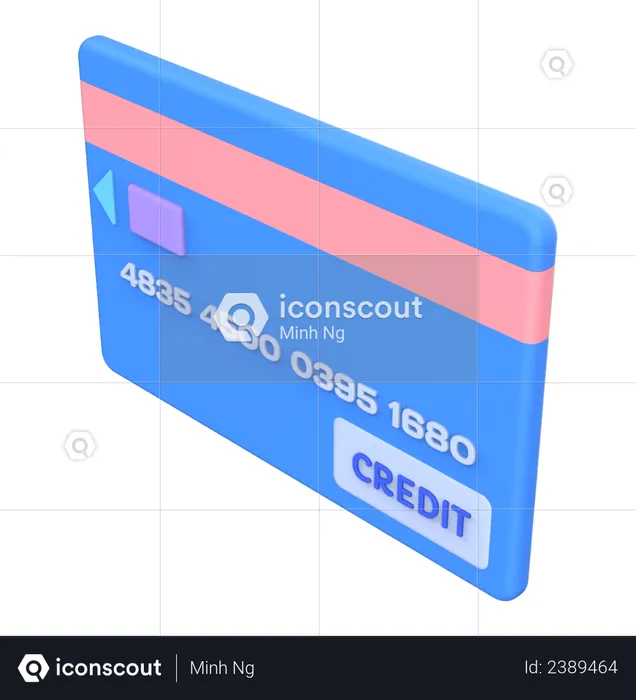 Credit Card  3D Illustration