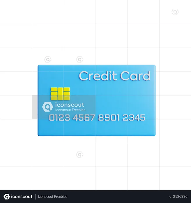 Credit Card  3D Illustration