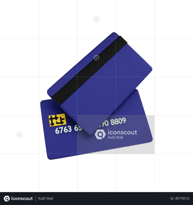 Credit card  3D Illustration