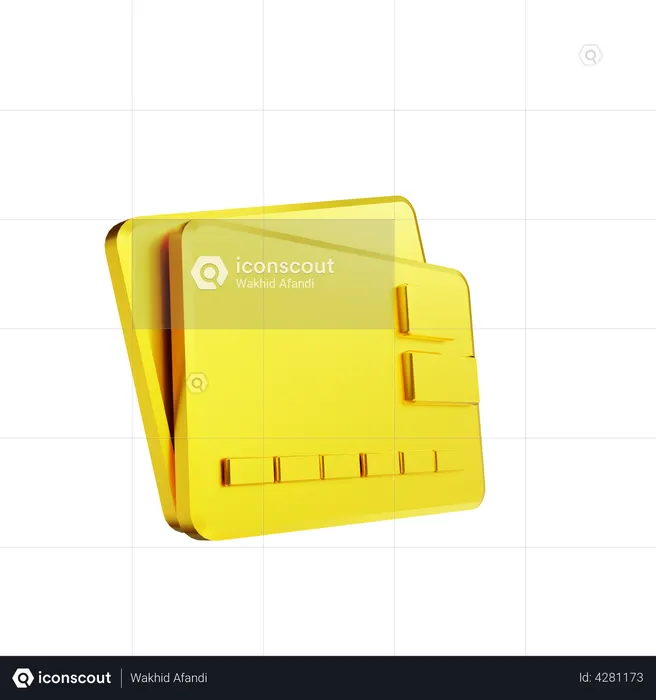 Credit Card  3D Illustration