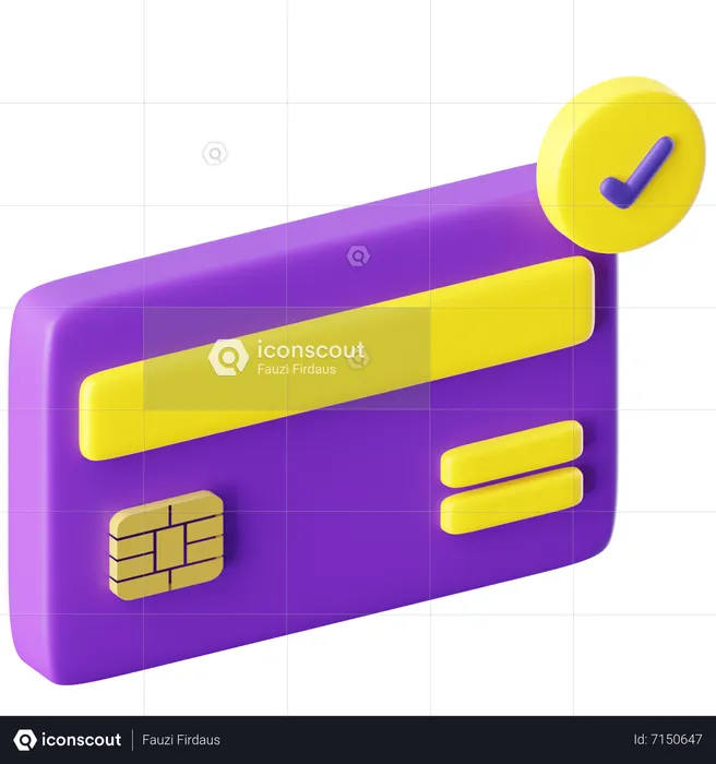 Credit Card  3D Icon