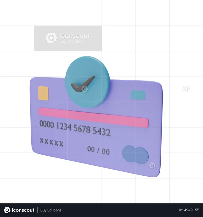 Credit Card Accepted  3D Icon