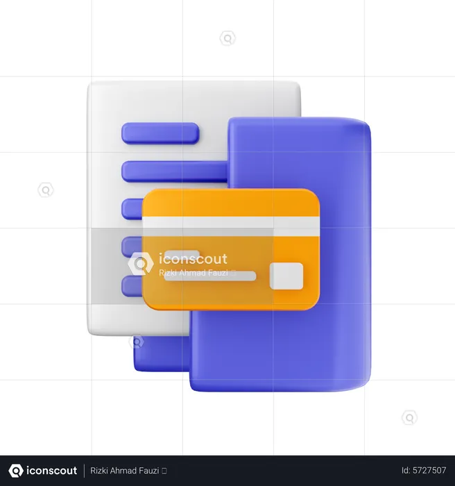 Credit Card Folder  3D Icon