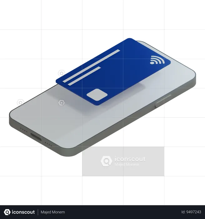 Credit Card Navy  3D Icon