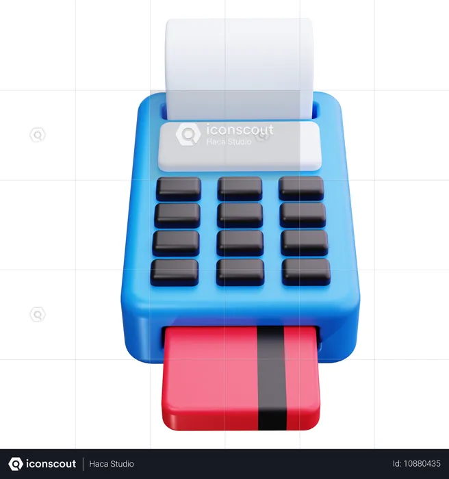 Credit Card Reader  3D Icon