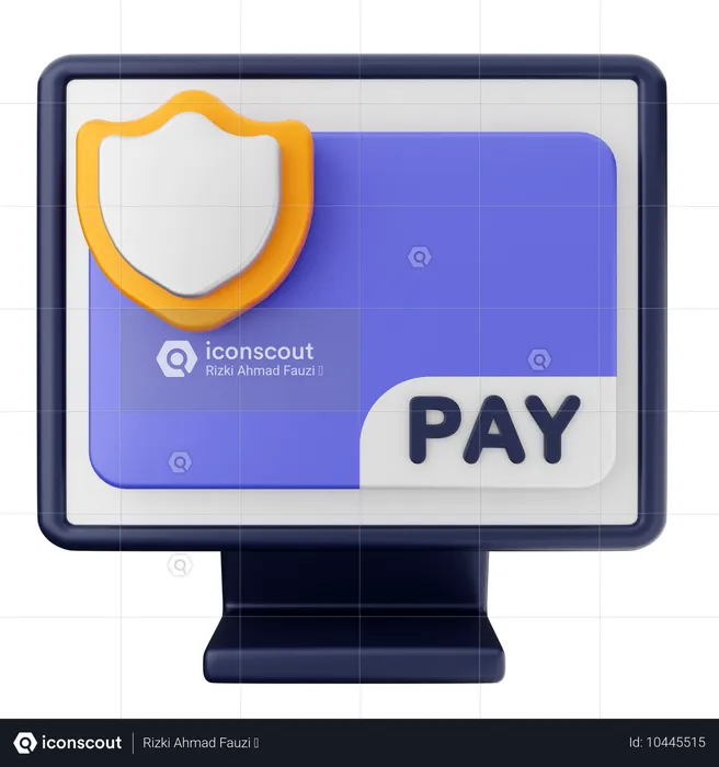 Credit Card Secure  3D Icon