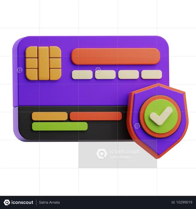 Credit Card Security  3D Icon