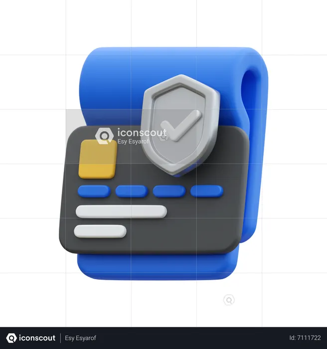 Credit Card Security  3D Icon