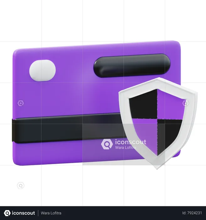 Credit Card Security  3D Icon