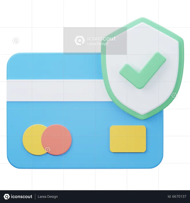 Credit Card Security  3D Icon