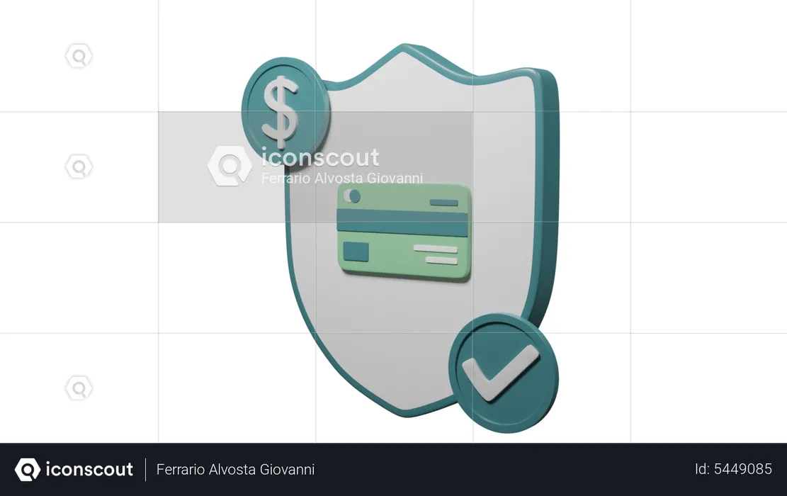 Credit Card Security  3D Icon