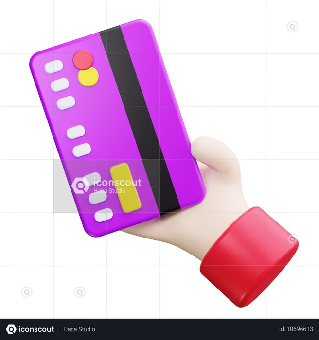 Credit Card Swipe  3D Icon