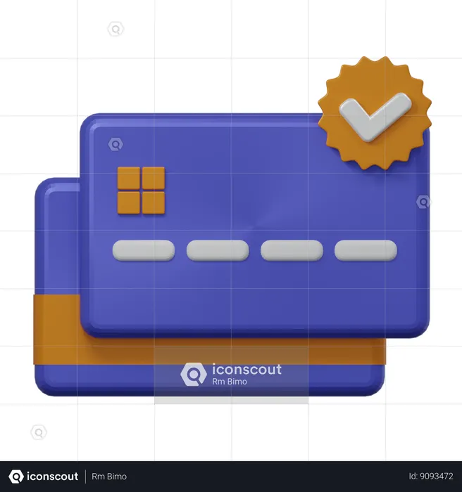 Credit Card Verification  3D Icon