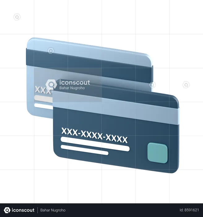 Credit cards  3D Icon