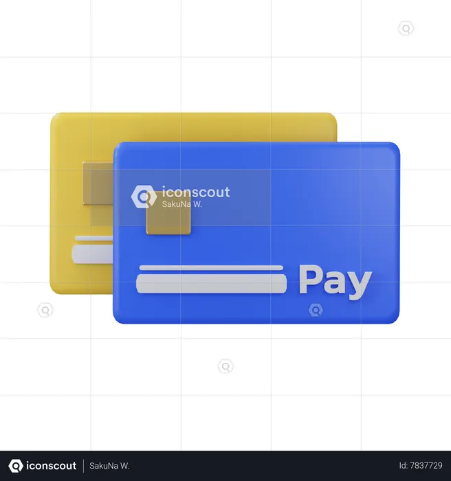 Credit Cards  3D Icon