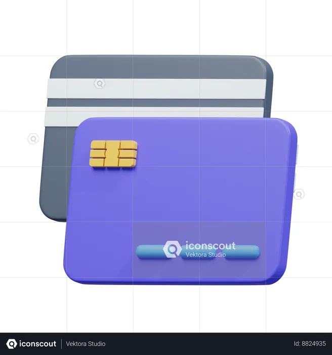 Credit Cards  3D Icon