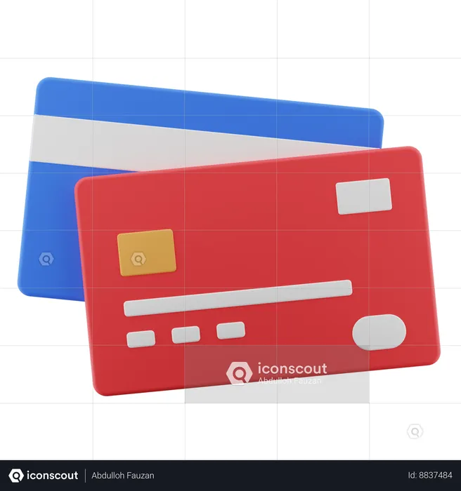 Credit Cards  3D Icon