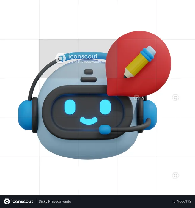 Créer un chatbot  3D Icon