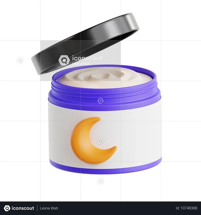 Crema de noche  3D Icon