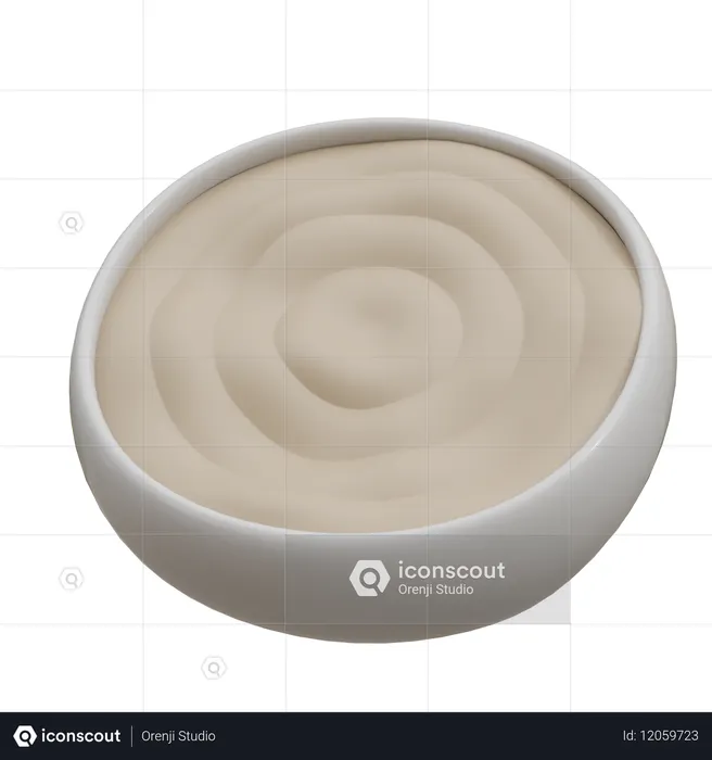 Crema espesa  3D Icon