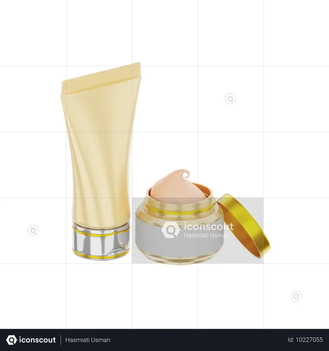 Crème de beauté  3D Icon