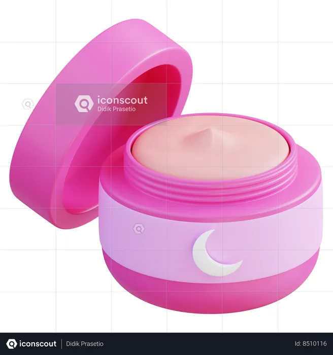 Crème de nuit  3D Icon