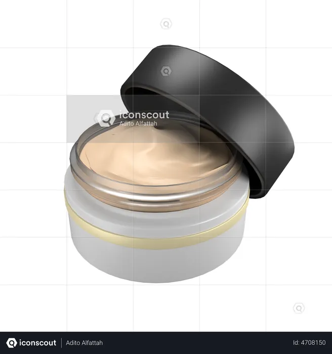 Creme facial  3D Illustration