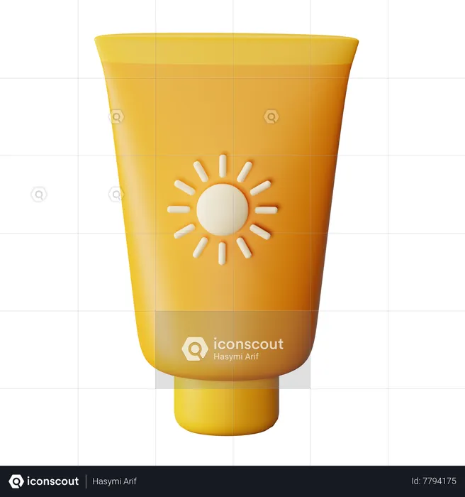 Crème solaire  3D Icon