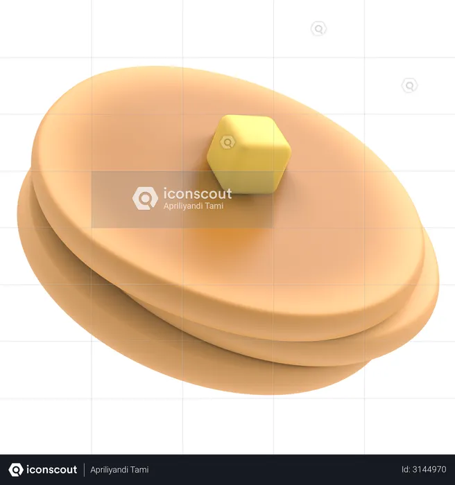 Crêpe  3D Illustration