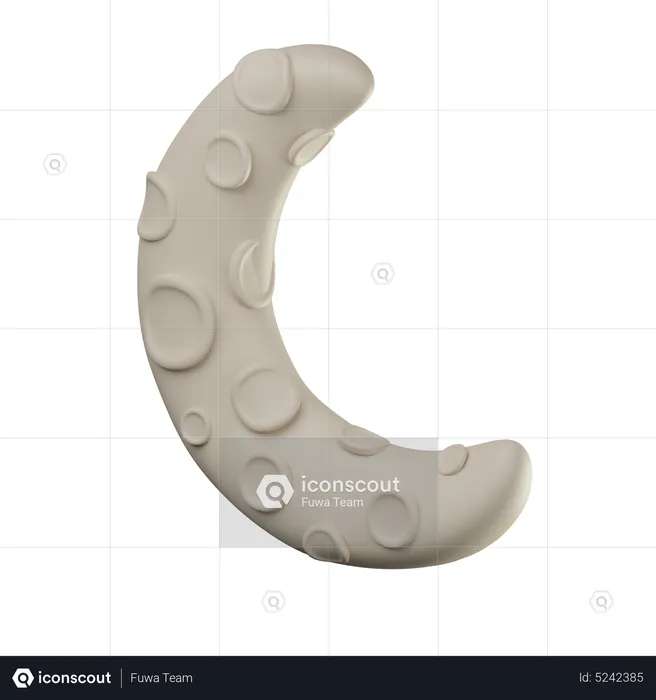 Crescent  3D Icon