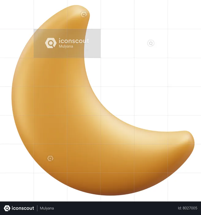 Crescent  3D Icon