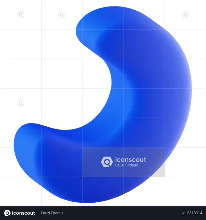 Crescent  3D Icon