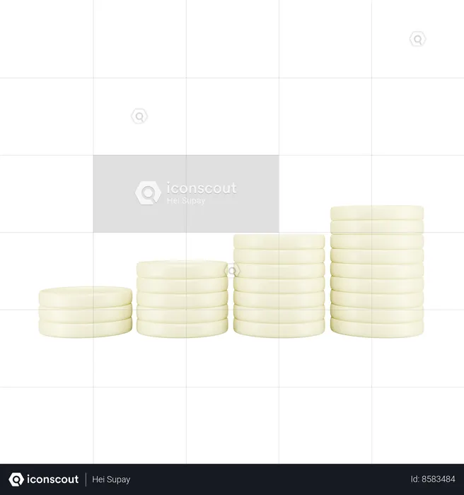 Crescimento Financeiro  3D Icon