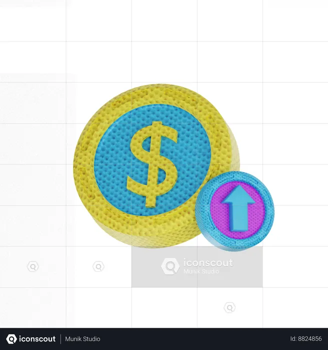 Crescimento Financeiro  3D Icon