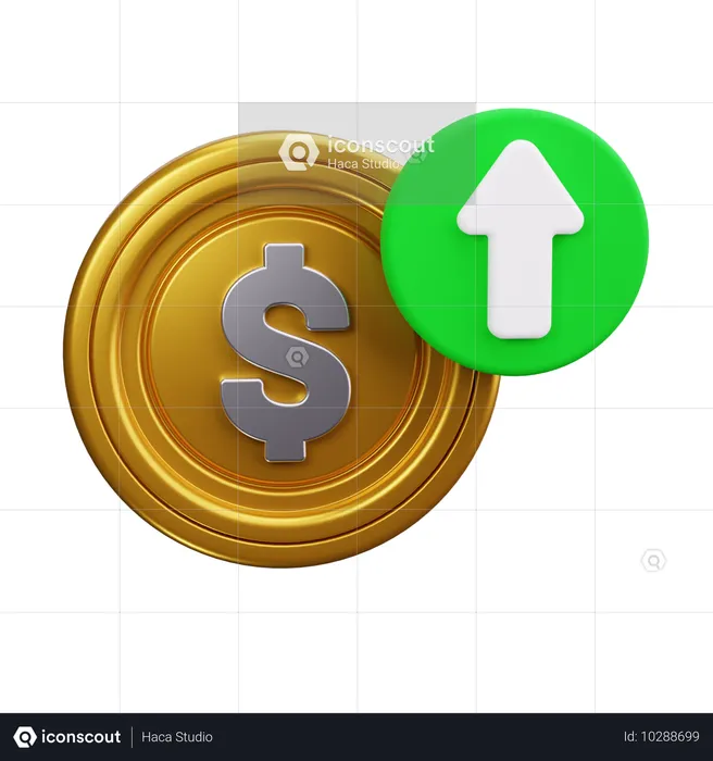 Crescimento Financeiro  3D Icon