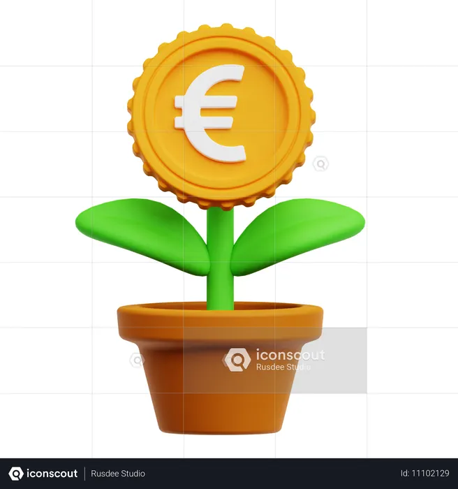 Crescimento Financeiro  3D Icon