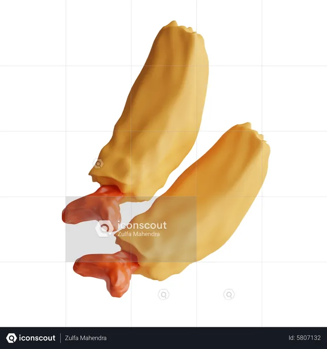 Tempura de crevettes  3D Icon