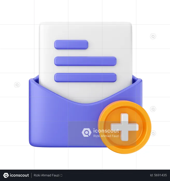 Criar e-mail  3D Icon