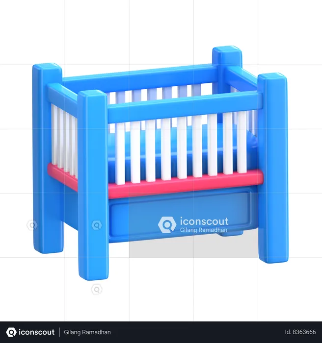 Crib  3D Icon